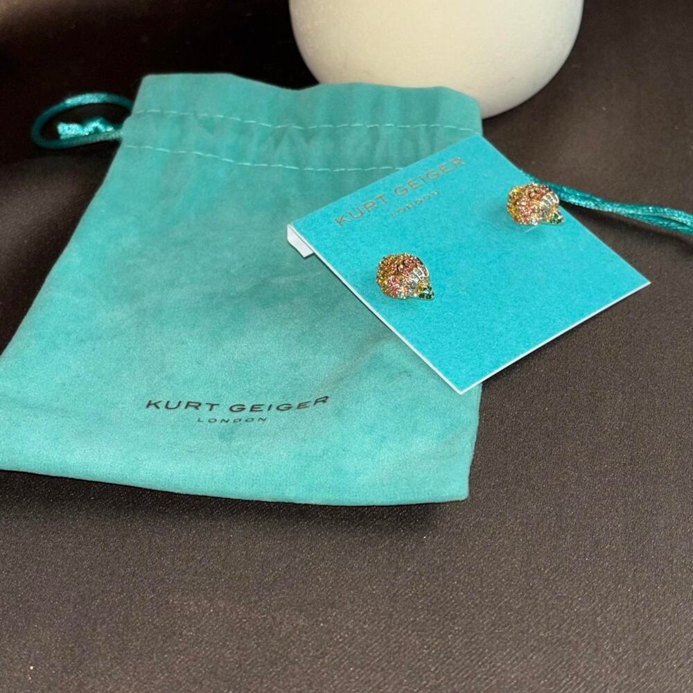 💚 Kurt geiger london eagle head earrings new - Picture 5 of 5